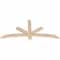 Ekena Millwork Alberta Smooth Timber Gable Bracket, Douglas Fir, 60"W x 27"H x 1 1/2"D x 3 1/2"F, 11/12 Pitch GBW060X27X0204ALB00SDF - alternate 5